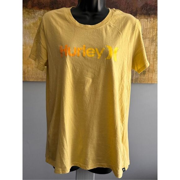 Hurley Yellow Tee, size L - Picture 1 of 9